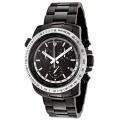 Swiss Legend Mens World Timer Black Ion Plated Chronograph Watch MSRP 