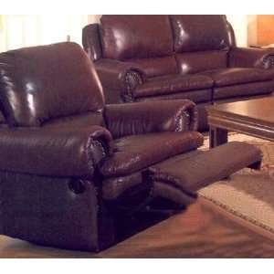 Burgundy Leather Chelsea Motion Group Recliner Chair 