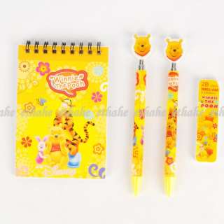Winnie The Pooh Ball Pen Pencil Notebook Yellow EAG17K  