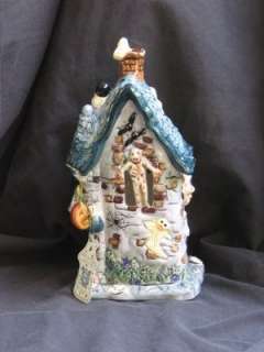 HALLOWEEN Ceramic House, Candle, Ghost, Witch FS  