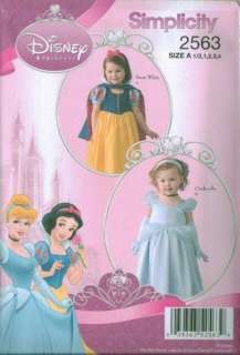 Simplicity Walt Disney Princess Costume Sewing Pattern  