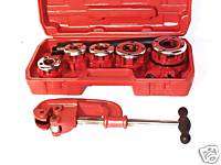 RATCHET PIPE THREADER WITH 5 DIES AND PIPE CUTTER #2  