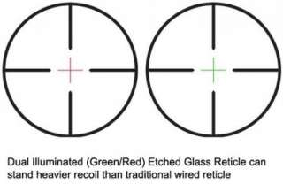   Dual illuminated Scope with Green Laser Etched Glass Reticle  