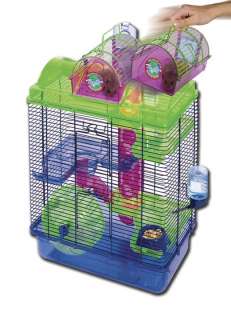   THERE 3 HAMSTER SMALL ANIMAL WITH CARRYING CAGE LARGE 24X9X15  