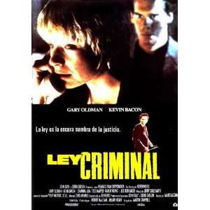  Criminal Law Poster Spanish 27x40 Kevin Bacon Gary Oldman 