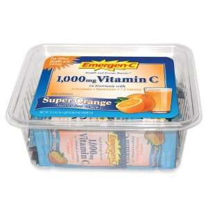 Alacer EV279 Vitamin Drink Mix, Vitamins C/B, 1000 mg, 50ea/PK, Orange