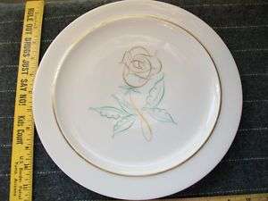 Easterling China Spencerian Rose Dinner Plate  
