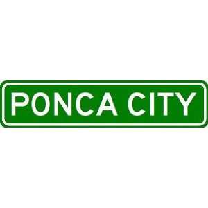  PONCA CITY City Limit Sign   High Quality Aluminum Sports 