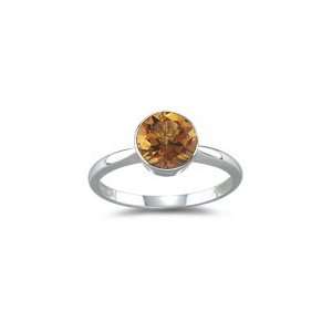  1.59 Cts Citrine Solitaire Ring in Platinum 6.0 Jewelry