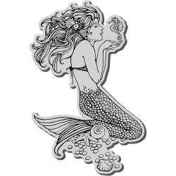 Stampendous Cling Rubber Stamp Mermaid  