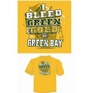  Yellow I Bleed Green Gold   GO Green Bay T Shirt Case 