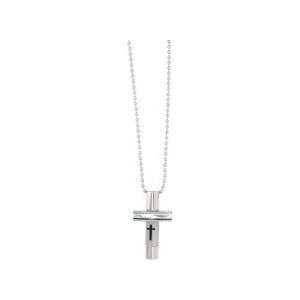    Pendant Cross Double Spinning On 18 Ball Chain 