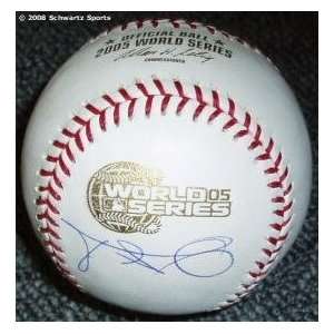 Freddy Garcia Signed 2005 World Series Baseball  Sports 
