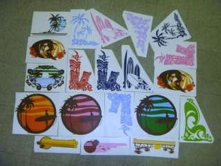 100 Cool Hawaiian Style Decals*Generic Styles*MUST GO  