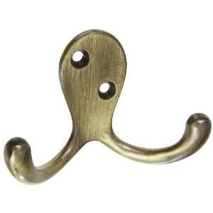  Stanley Tools 806505 Double Robe Hook, Antique Brass