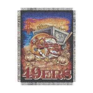  San Francisco 49ers NFL Woven Tapestry Throw (Home Field 