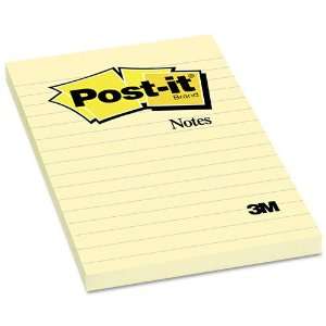  Post it® Original Notes, 4 x 6, Canary Yellow, 12 100 