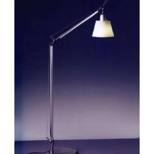 Tolomeo with shade reading floor lamp   pale grey, Fluorescent, 110 