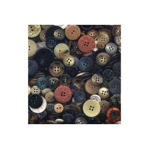  Assorted Buttons Dark Country Colors 3 lb.