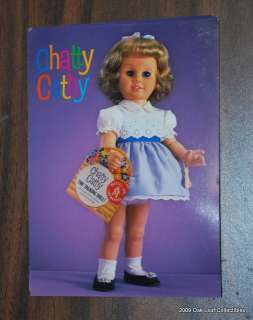1998 Mattel Chatty Cathy Advertising POST CARD MINT  