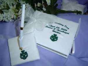 Claddagh Personalized Guest Book Pen SET Irish Wedding  