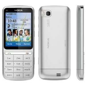  Nokia C3 01 Silver Cell Phones & Accessories