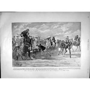  1897 English Egypt Gymkhana Horses Apple Race Sport