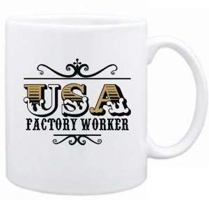  New  Usa Factory Worker   Old Style  Mug Occupations 