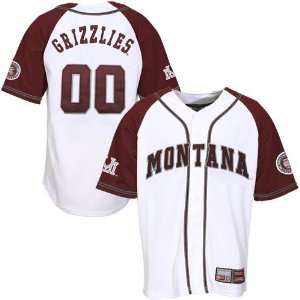 Montana Grizzlies #00 White Youth Shutout Baseball Jersey  