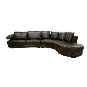    Elmar Premium Leather 3 piece Sectional Sofa