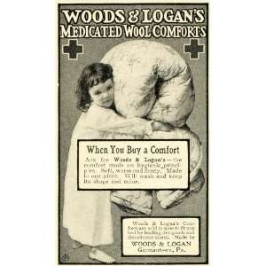   Wool Comforters Blankets Bedding Germantown PA   Original Print Ad