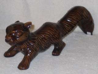 Arners Art Pottery Ceramic Squirrel Figurine Sculpture  