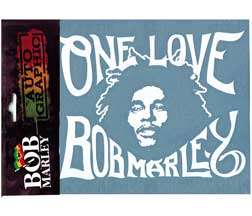 Bob Marley ONE LOVE Rub On Car Window Sticker Decal  
