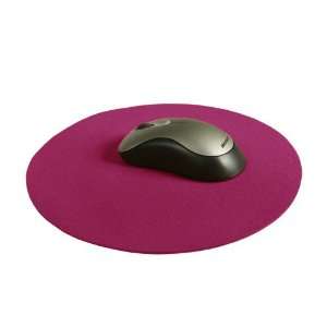  10 INCH ROUND FELT MOUSEPAD   FUSCHIA Electronics