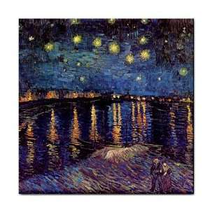  Starry Night Over the Rhone By Vincent Van Gogh Tile 