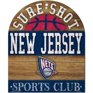  Wincraft New Jersey Nets Sports Club Wood Sign