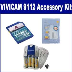  Vivitar ViviCam 9112 Digital Camera Accessory Kit includes 