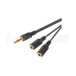   5mm Male Stereo to Dual 3.5mm Jack Y cable, 25.0 ft Electronics
