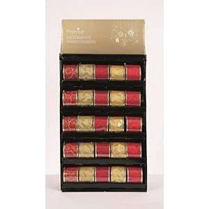    Premier Decorations 6Cm Red And Gold Ribbon