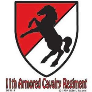    U.S. Army 11th Armored Cavalry Regiment Sticker Automotive