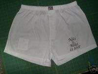 PERSONALIZED BOXERS GROOM WHITE WEDDING GIFT SIZE 42 44  