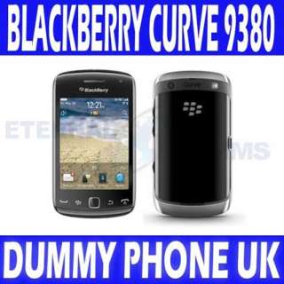 NEW BLACKBERRY CURVE 9380 DUMMY DISPLAY PHONE BLACK   UK SELLER  