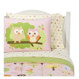   Forest Owl Twin Size Bedding Comforter   pink butterfly butterflies