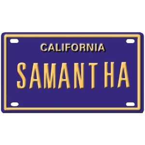  Samantha Mini Personalized California License Plate 