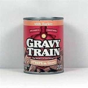  Gravy Train Dog Food   Strip Gravy   Turkey Case Pack 24 