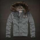   Abercrombie&Fit​ch Bluebird Beach Fleece Fur Hoodie Jacket Gray L