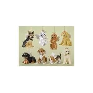  Set of 8 Pet Keepsakes Angel Puppy Dog Christmas Ornaments 