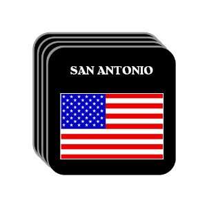  US Flag   San Antonio, Texas (TX) Set of 4 Mini Mousepad 