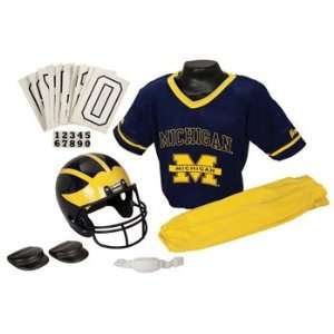  Michigan Wolverines Football Deluxe Uniform Set   Size 