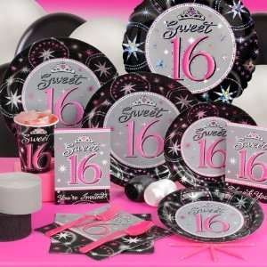  Sweet 16 Sparkle Standard Party Pack for 8 Party Supplies 